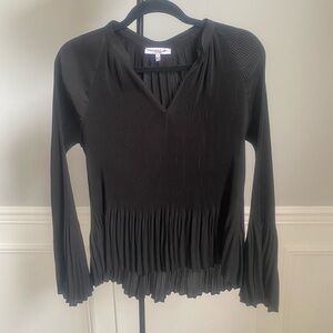 Current Air‎ Los Angeles Black Long Sleeve Blouse Size Small